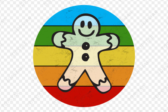 Gingerbread Man Classic Christmas Icon